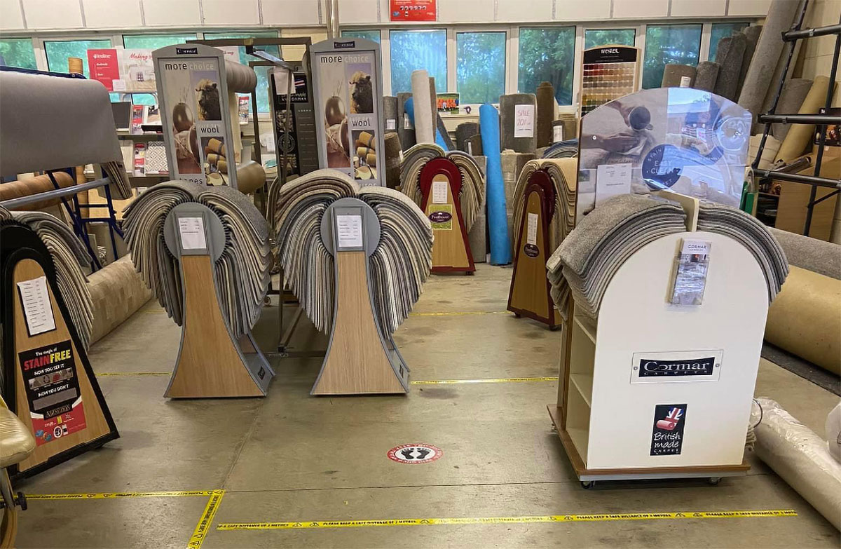 Celtic Carpets Shop Interior